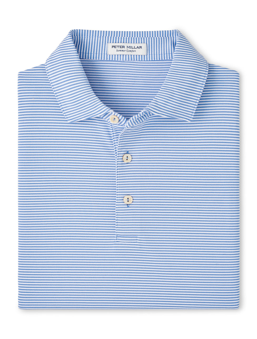 Peter Millar Candor Performance Mesh Polo: Evening Tide