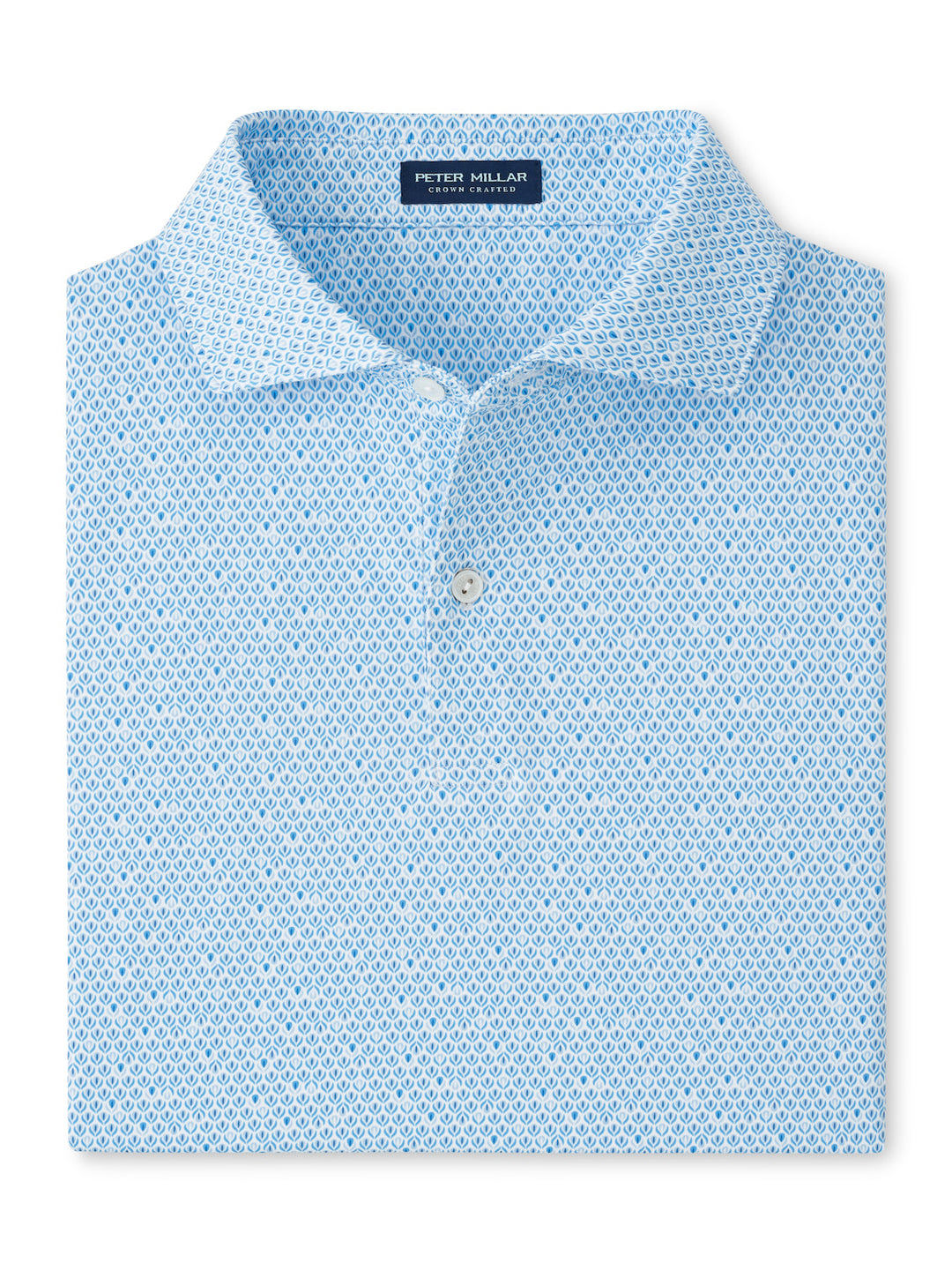 Peter Millar Crown Crafted Mariposa Performance Jersey Polo: White