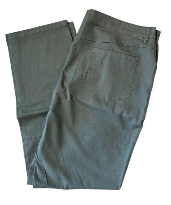 Free Fly Men's Stretch Canvas 5 Pocket Pant: Tobacco Green