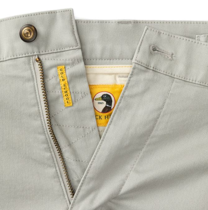 Duck Head Classic Fit Gold School Chino: Greystone