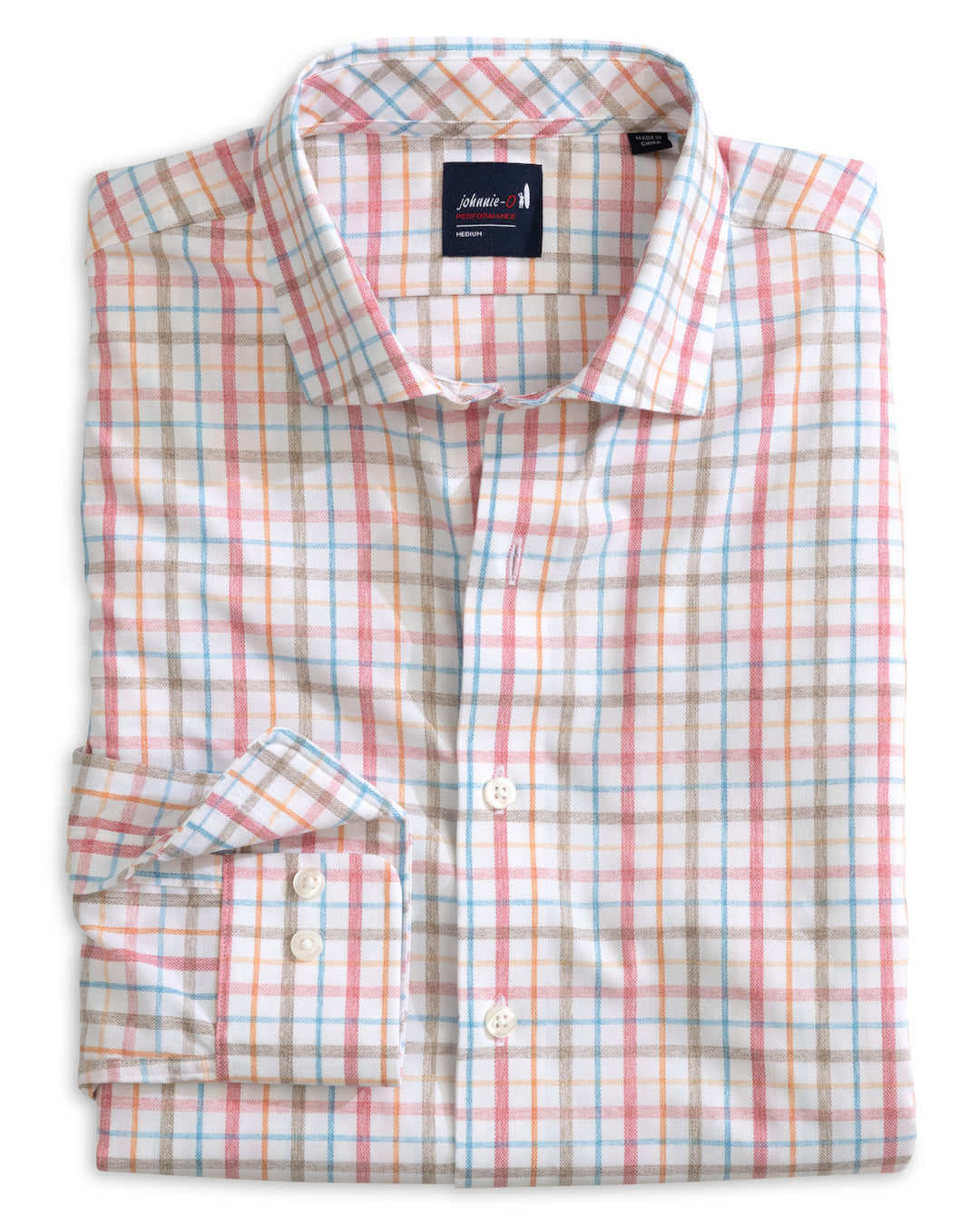 Johnnie-O Maarten Sport Shirt: Cinnamon