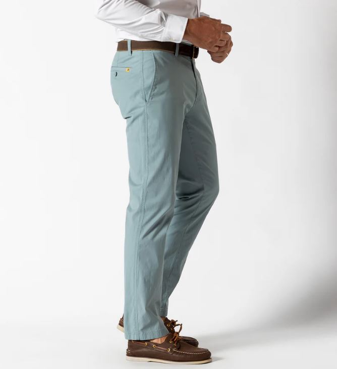 Duck Head Harbor Performance Chino: Silver Blue