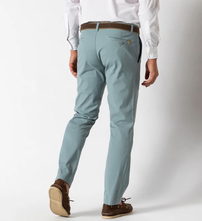 Duck Head Harbor Performance Chino: Silver Blue