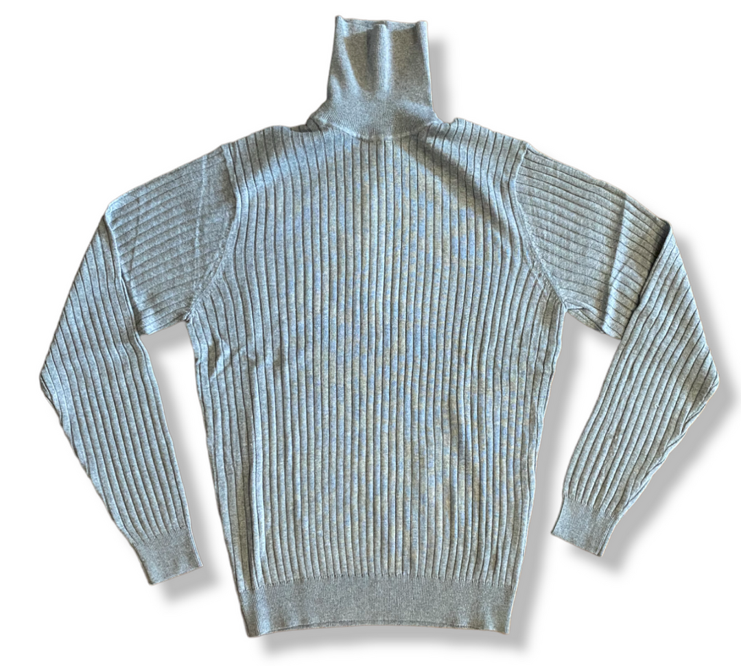 Craig Reagin Silk/Cotton Turtle Neck: Ash