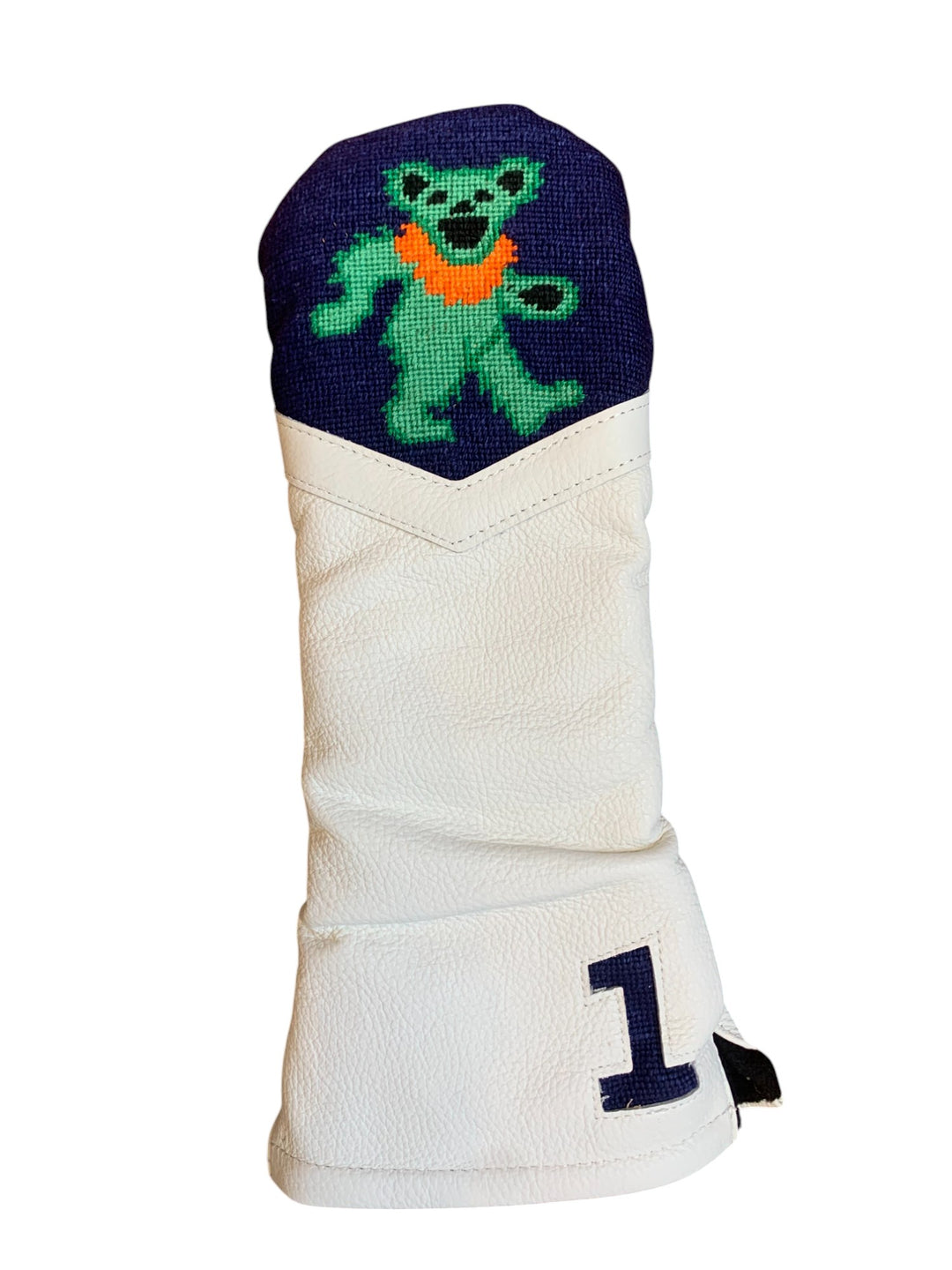 Smathers and Branson: Dancing Bear Driver Headcover (Dark Navy, White Leather)