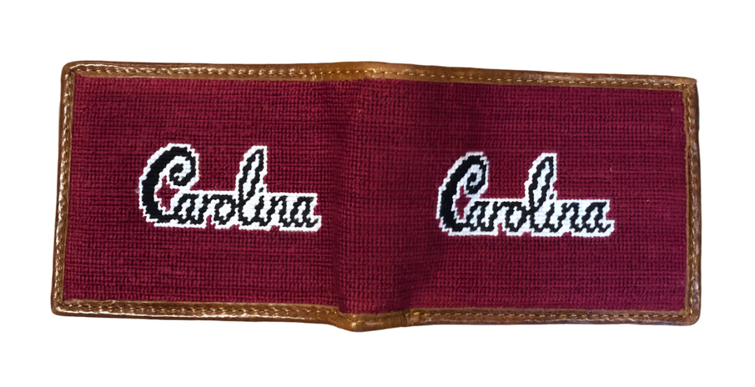 Smathers and Branson University of South Carolina "Carolina" Script Bifold Wallet: Garnet