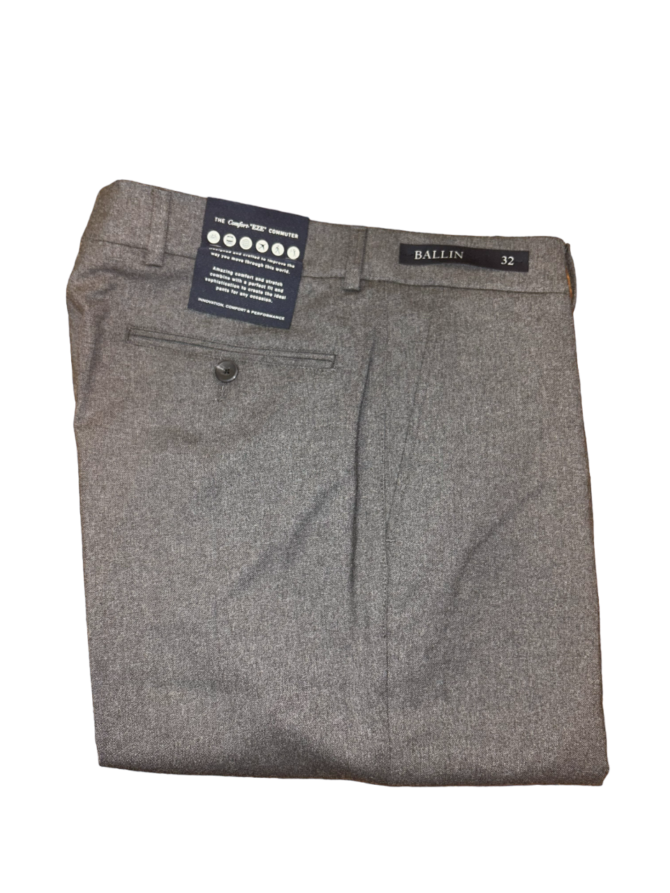 Ballin Soho Commuter Dress Pant: Mid Grey
