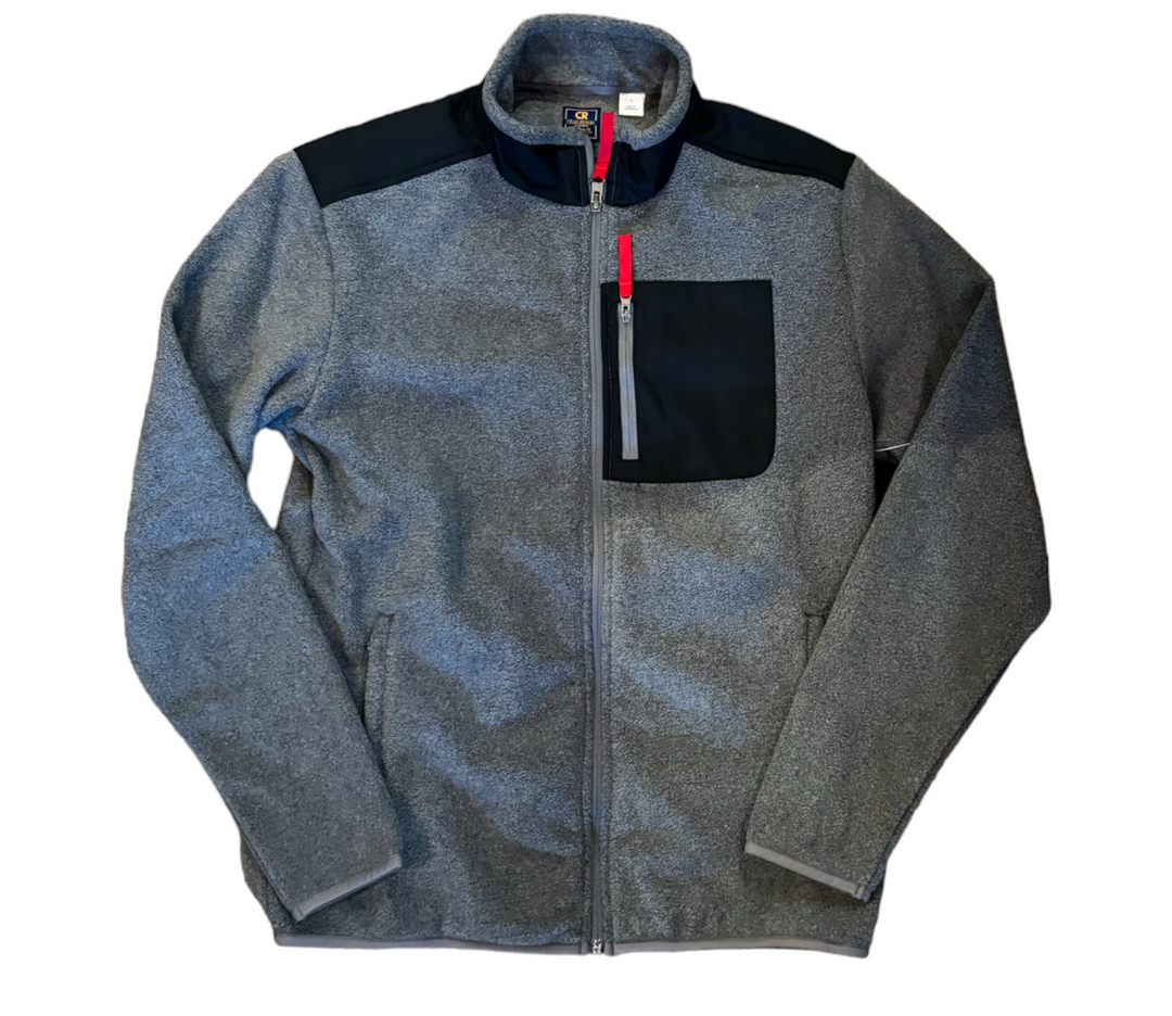 Craig Reagin Fleece Pullover: Grey