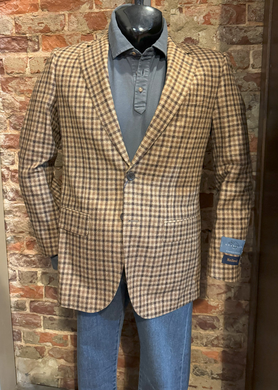 Maxdavoli Guabello Soft Coat: Brown Check