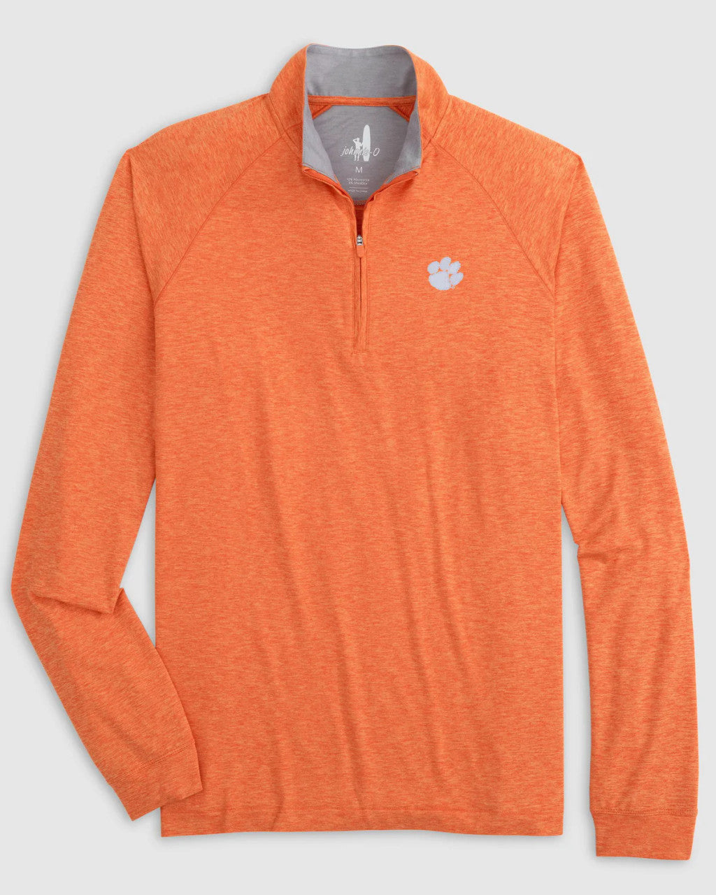 Johnnie-O Clemson University Freeborne Performance 1/4 Zip: Orange