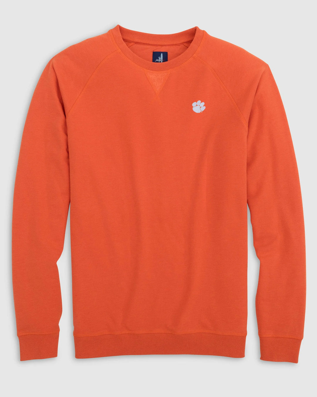 Johnnie-O Clemson University Freeman Crewneck Fleece Sweatshirt: Orange