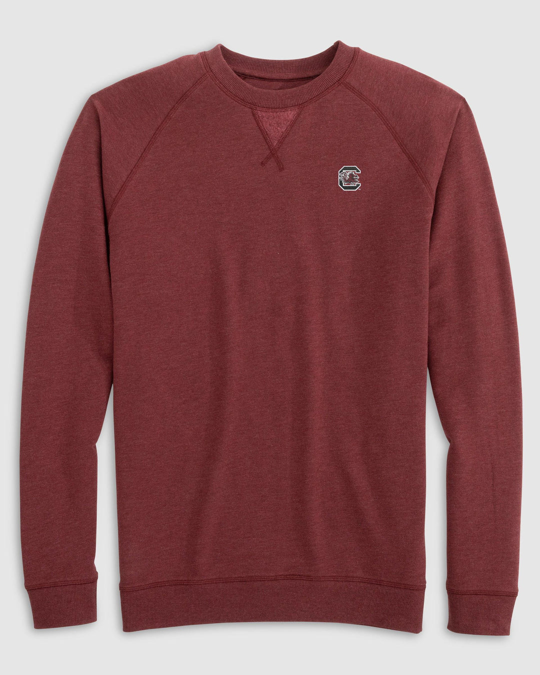 Johnnie-O University of South Carolina "Block C" Freeman Crewneck Fleece Sweatshirt: Garnet