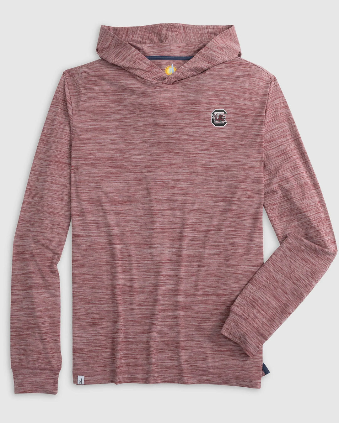Johnnie-O University of South Carolina "Block C" Talon Performance T-shirt Hoodie: Garnet