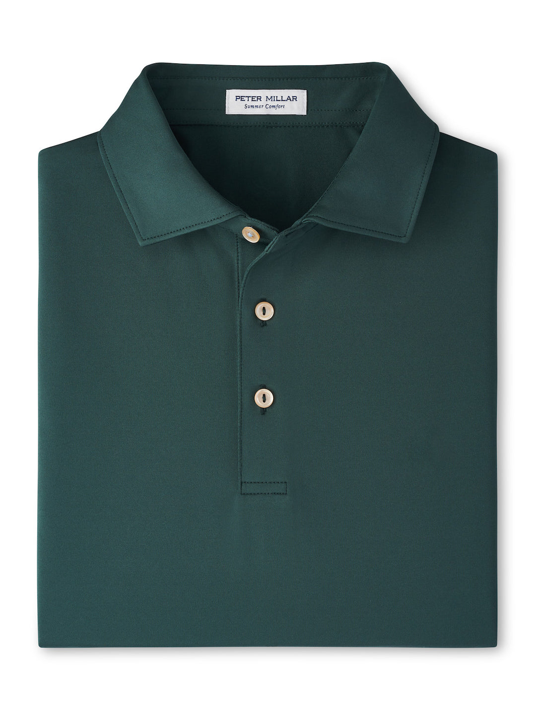Peter Millar Solid Performance Jersey Polo: Nordic Pine