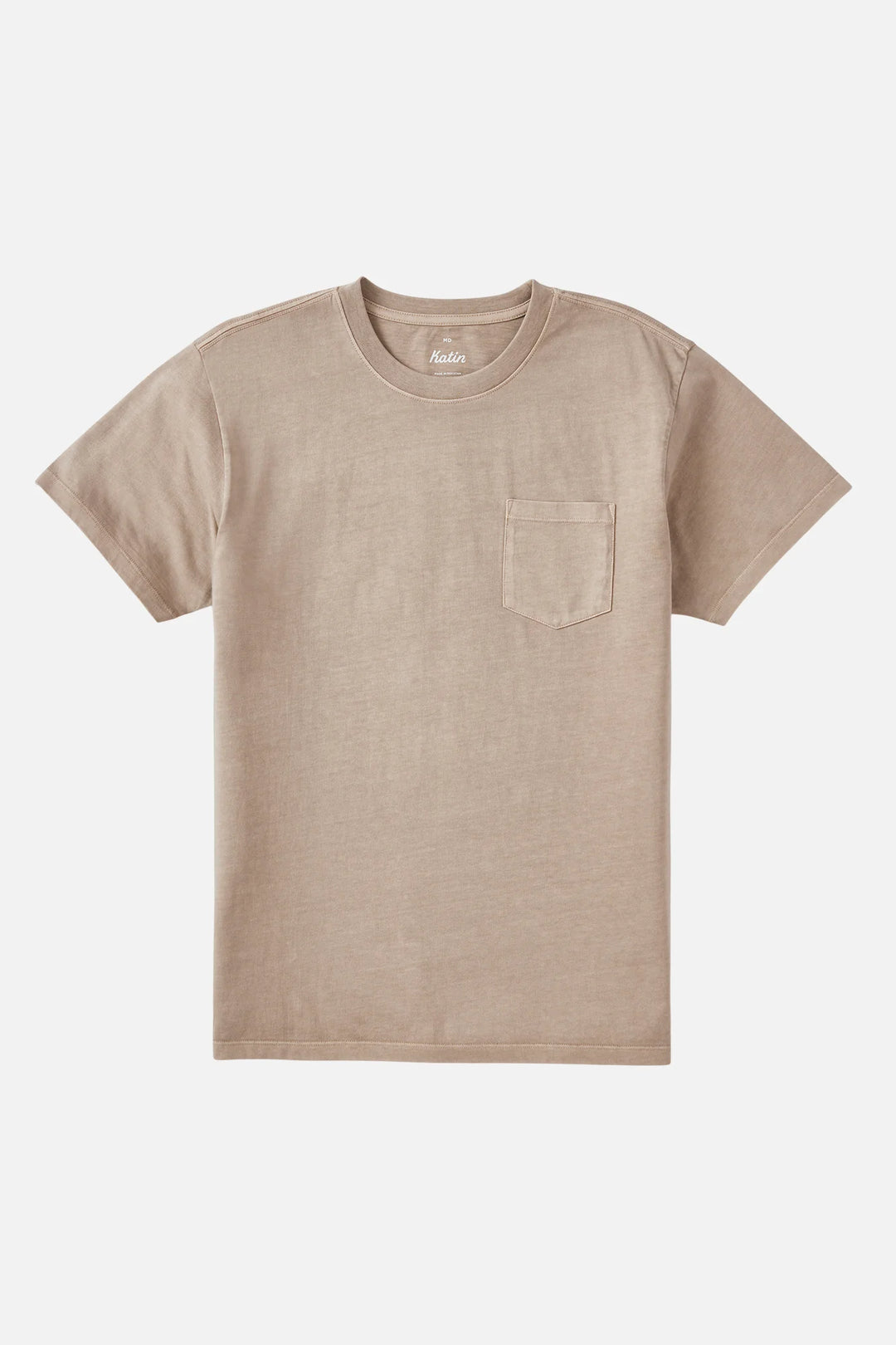 Katin Base Tee: Vintage Khaki Pigment Dyed