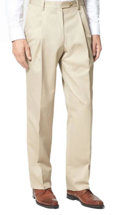 Berle Performance Dress Khaki Pleated: Khaki