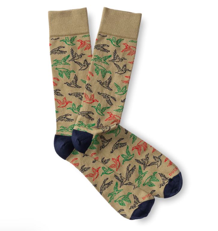 Duck Head Flying Mallard Sock: Khaki