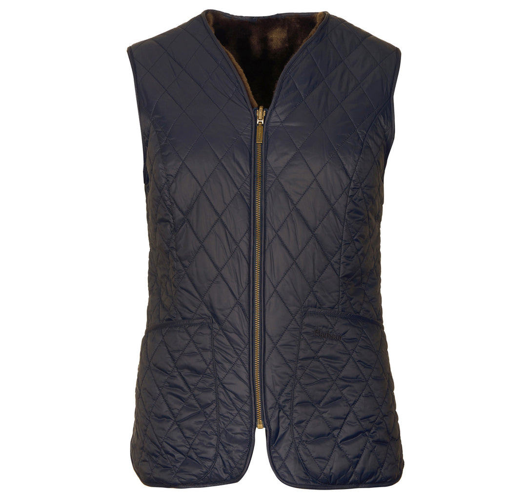 Barbour Hornbeam Liner - Navy/Dark Brown