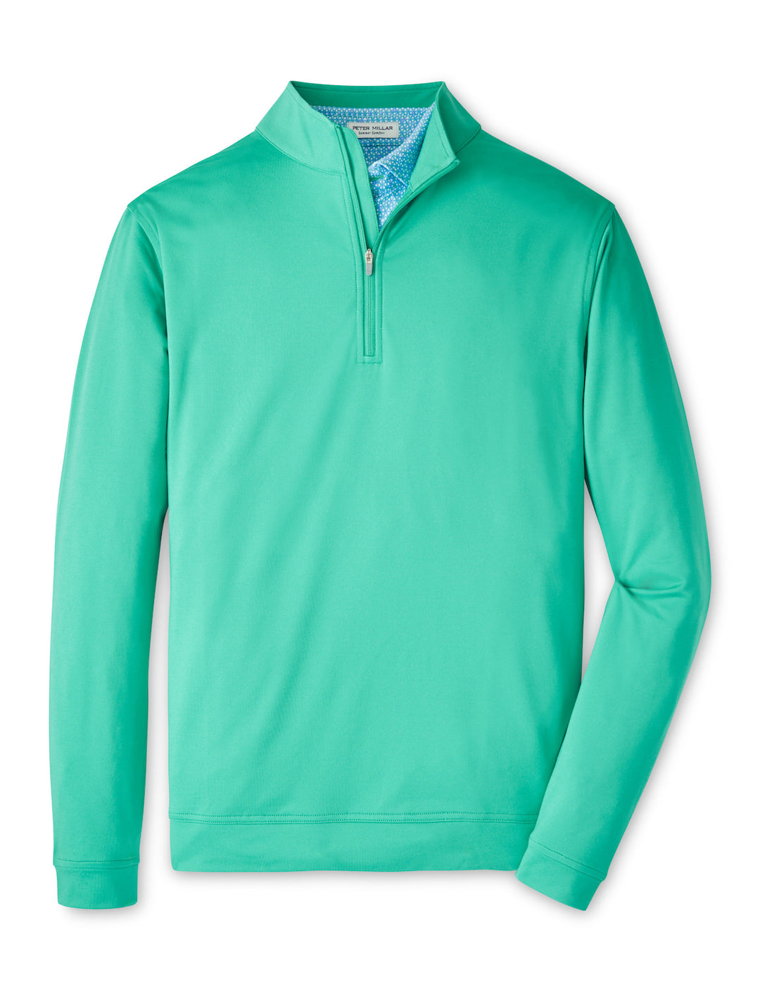 Peter Millar Perth Mélange Performance Quarter-Zip: Meadow