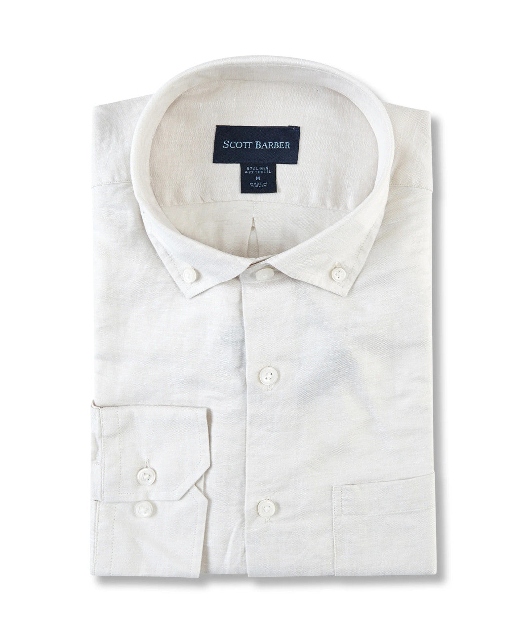 Scott Barber Linen Tencel Twill Solid: Natural