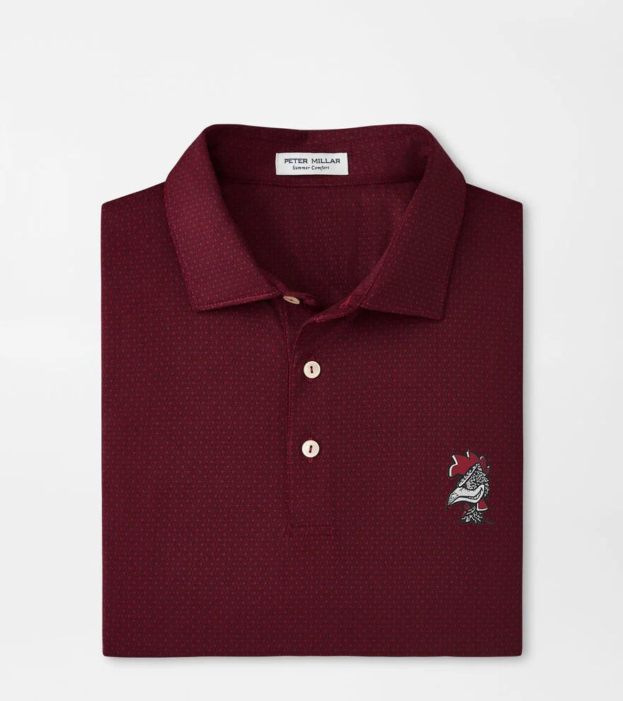 Peter Millar University of South Carolina Vault Tesseract Performance Jersey Polo: Maroon
