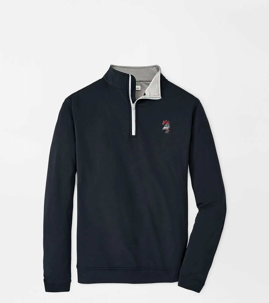Peter Millar University of South Carolina "Vault Logo" Perth Performance 1/4 Zip: Black