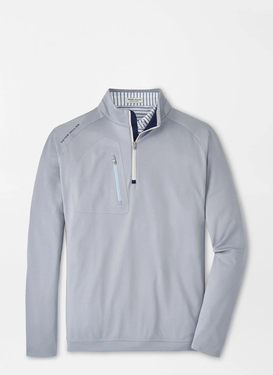 Peter Millar Verge Performance Quarter-Zip: Gale Grey – Craig