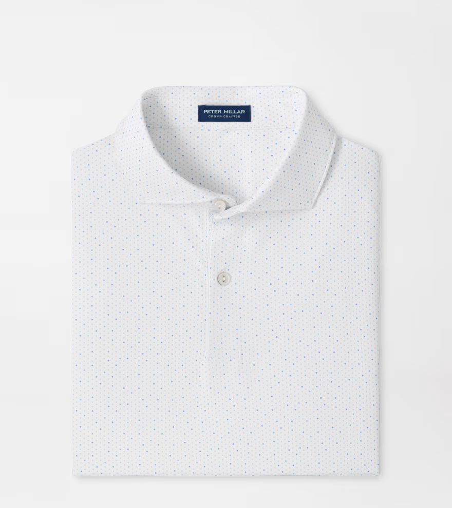 Peter Millar Crown Crafted Tenuto Performance Jersey Polo: White