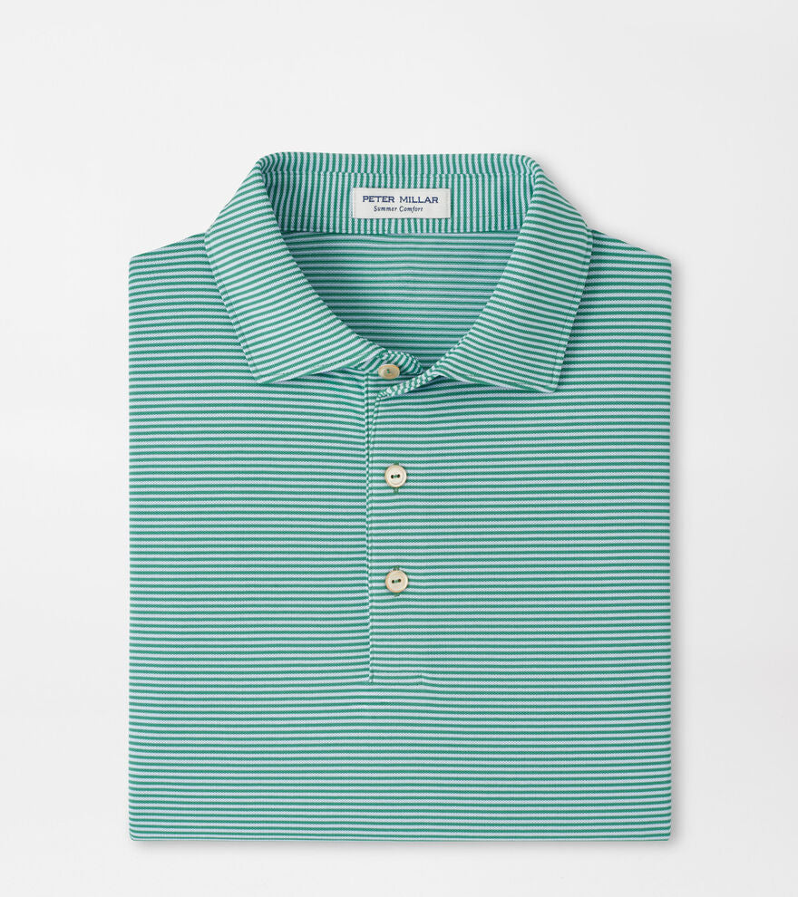 Peter Millar Candor Performance Mesh Polo: Snow Pea – Craig Reagin