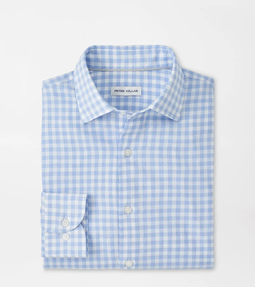 Peter Millar Breeze Cotton Lyocell Sport Shirt Bluebird / M