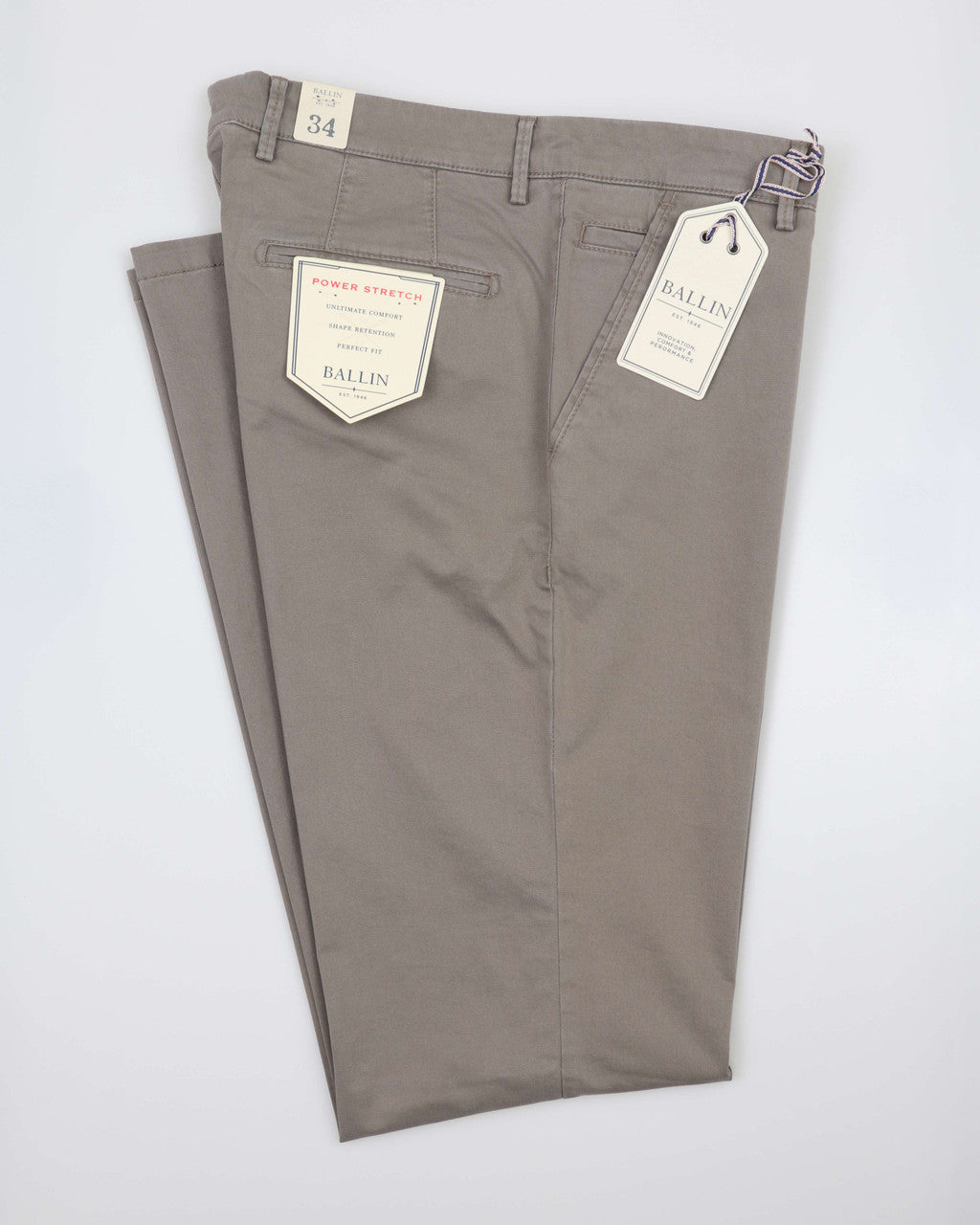 Ballin Mackay "Power Stretch" Pima  Broken Twill: Taupe