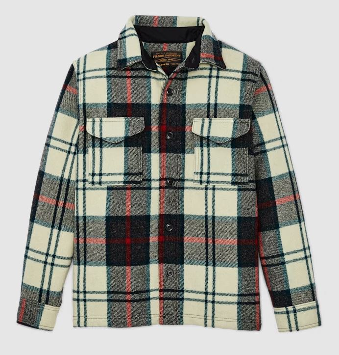 Filson Mackinaw Wool Jac-Shirt: Cream / Multi Plaid – Craig Reagin Filson Mackinaw Wool Jac-Shirt: Cream / Multi Plaid – Craig Reagin
