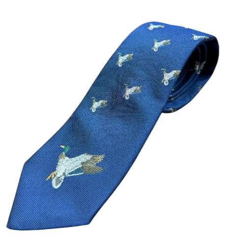Craig Reagin Mallard Duck Tie: Navy