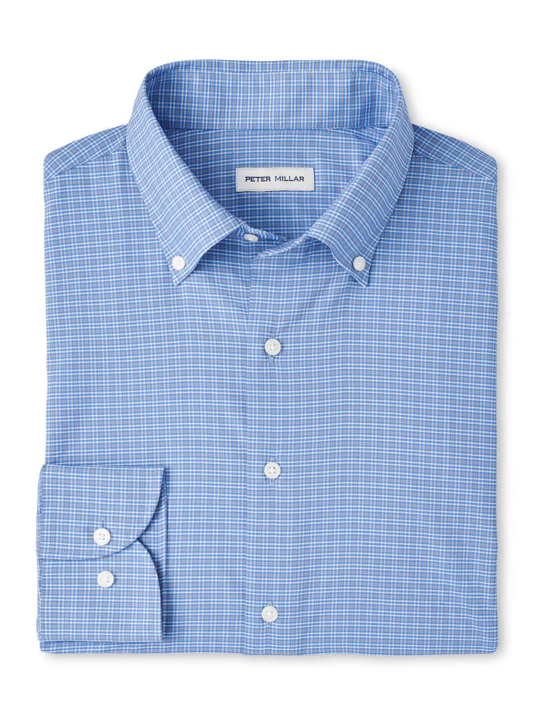 Peter Millar Petaluma Performance Twill Sport Shirt: Evening Tide