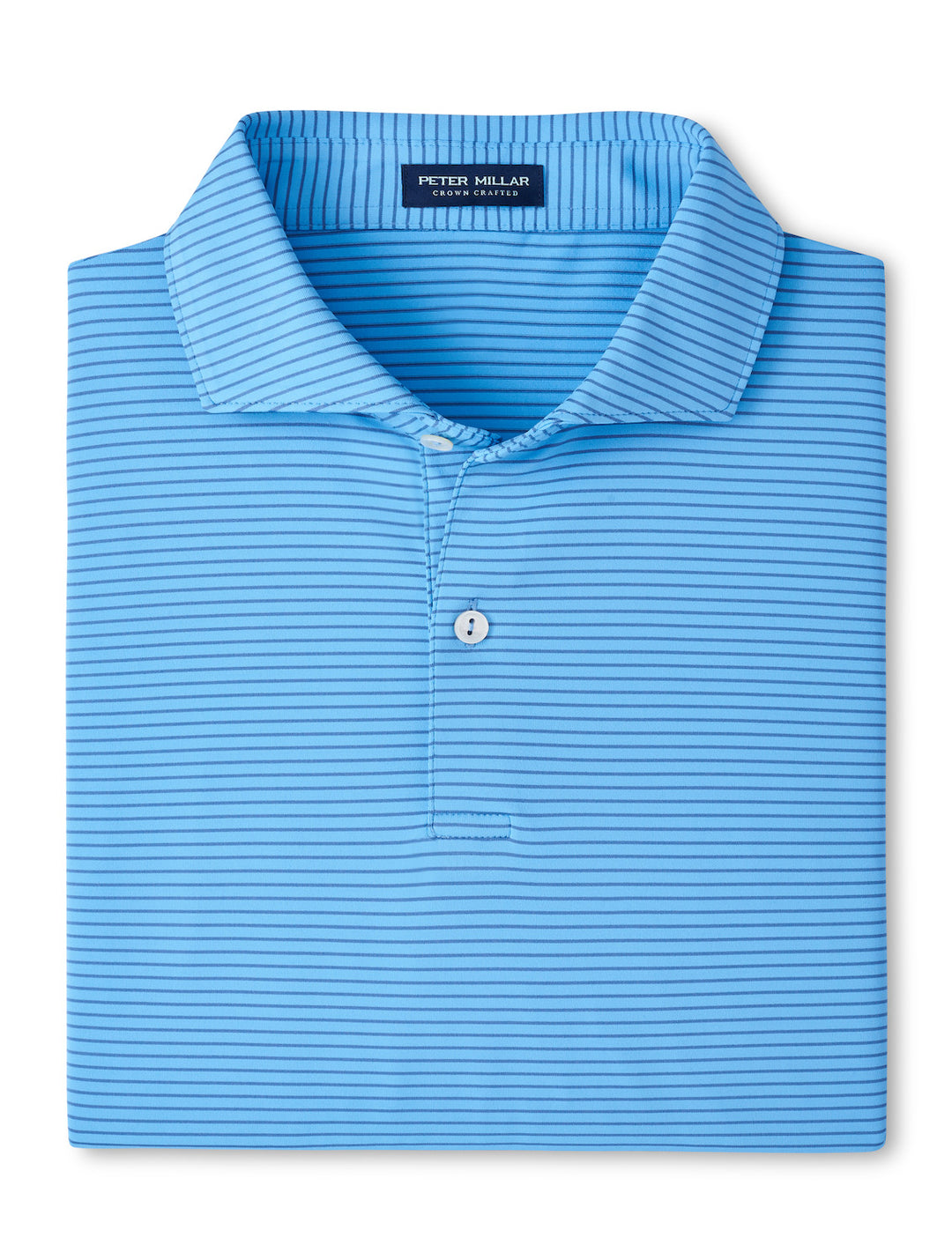 Peter Millar Crown Crafted Ballad Performance Jersey Polo: Blue Topaz