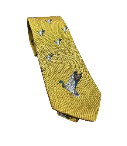 Craig Reagin Duck Tie: Gold