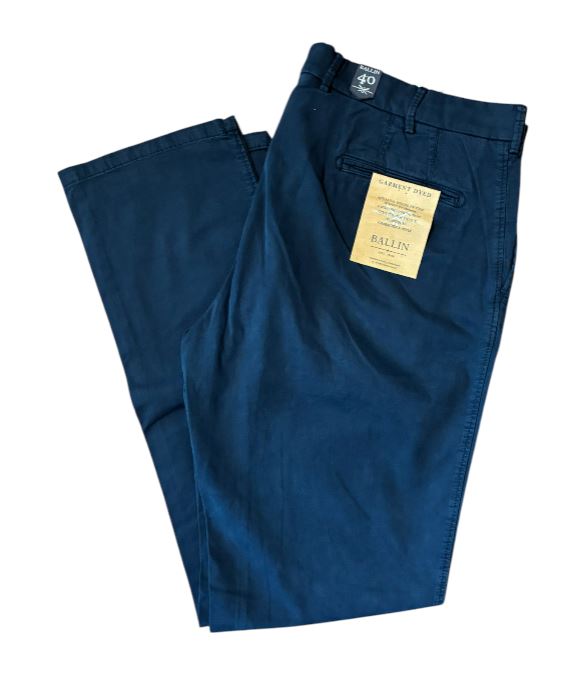 Ballin Garment Dyed Broken Twill Atwater Pant: Navy