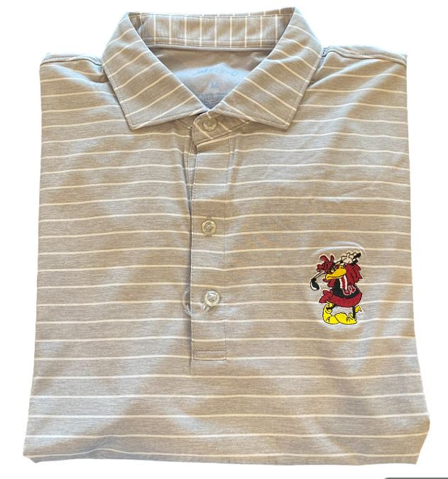 Johnnie-O University of South Carolina Newton Polo With Swinging Cocky: Seal