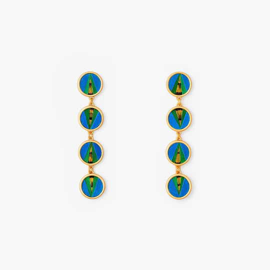 Brackish Multi Bezel Drop Earring: Norman Castle