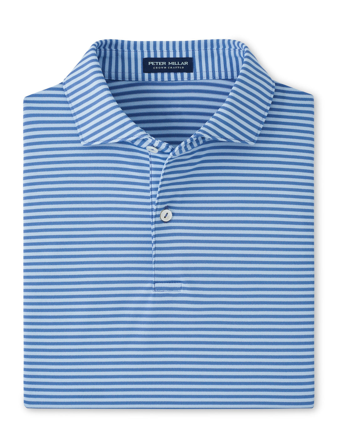 Peter Millar Crown Crafted Verse Performance Mesh Polo: Lunar Blue
