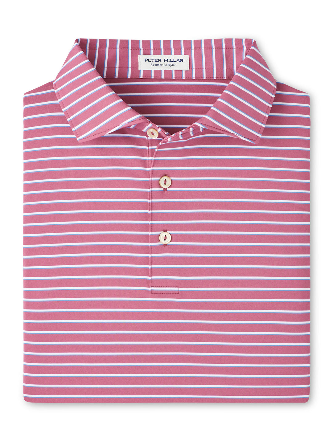 Peter Millar Dunnes Performance Jersey Polo: Rosewood
