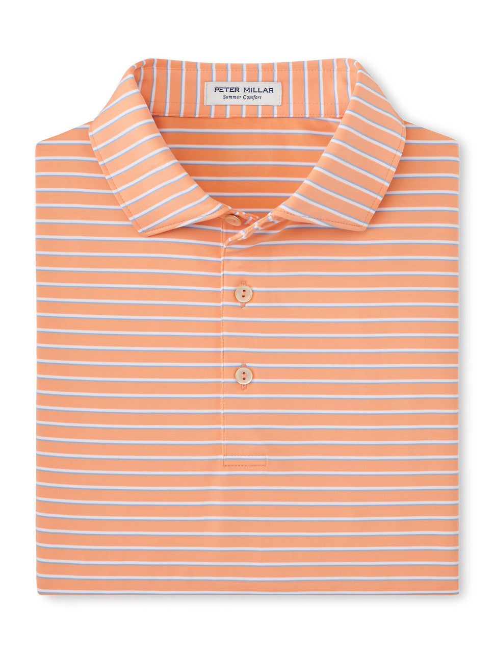 Peter Millar Dunnes Performance Jersey Polo: Papaya