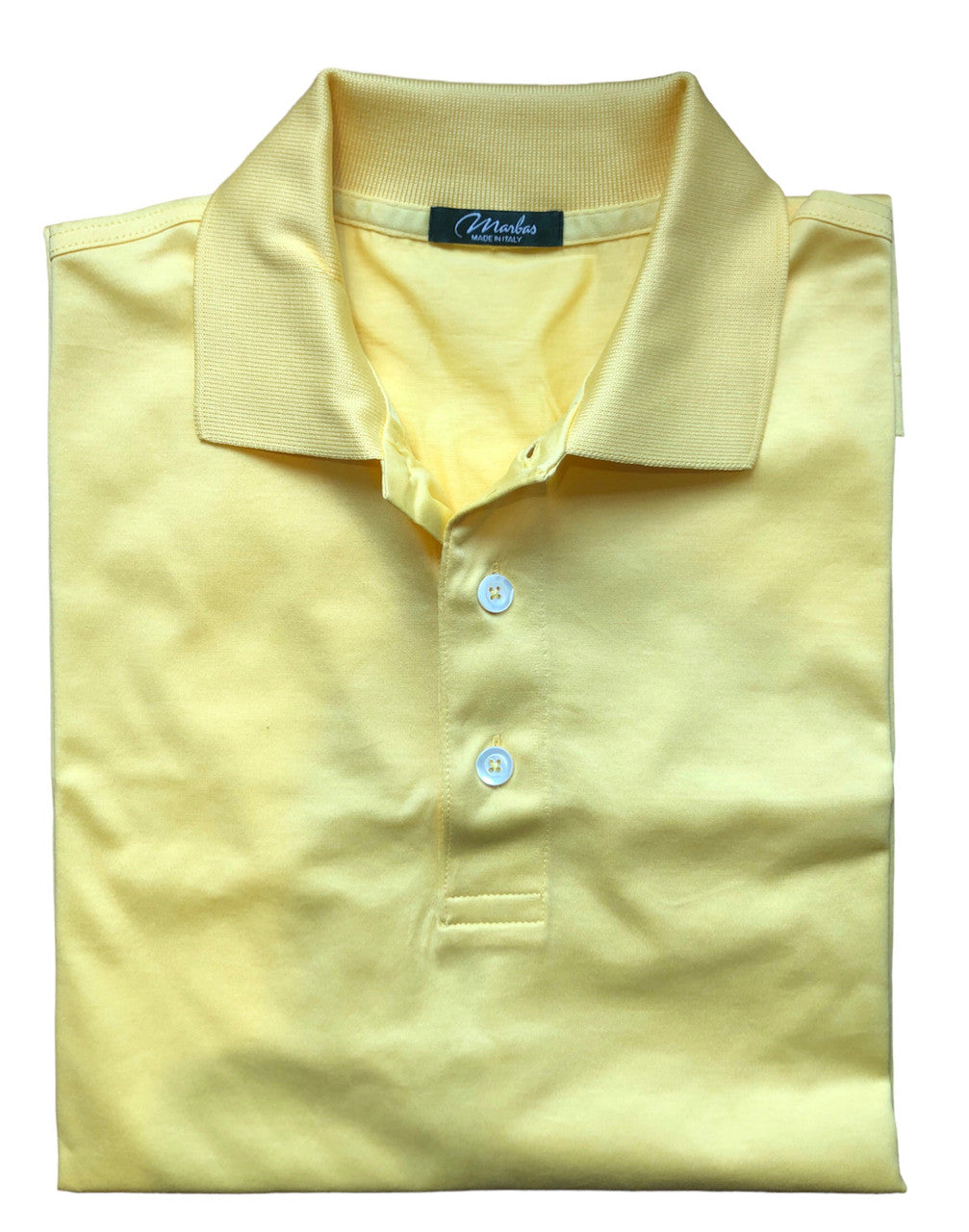 Marbas Alghero Ribbed Knit Collar Polo: Sun