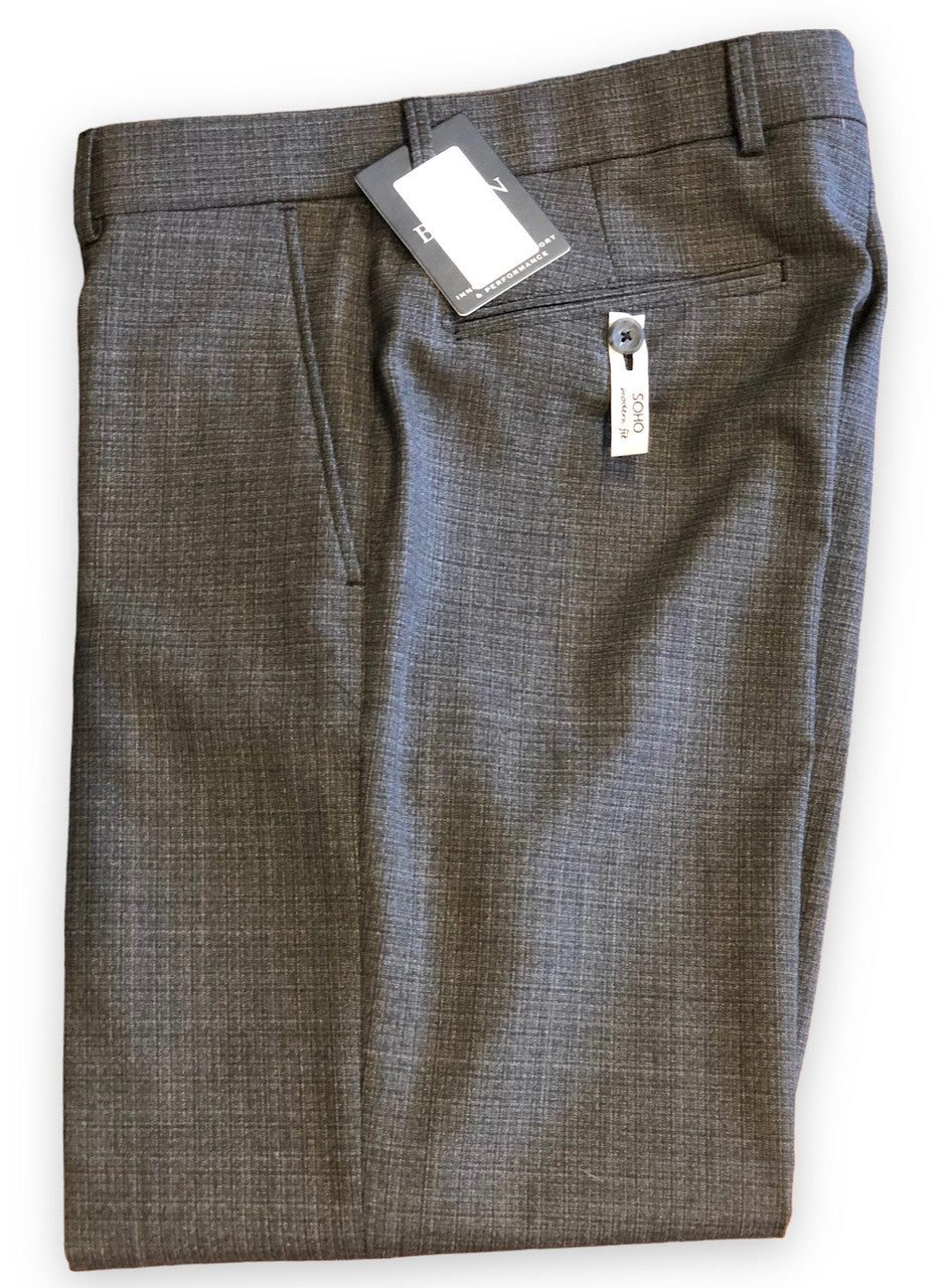 Ballin Bi-Stretch Thatch Weave Dress Pant: Charcoal
