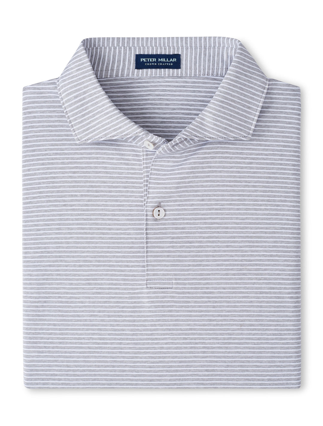 Peter Millar Crown Crafted Ballad Performance Jersey Polo: Gale Grey
