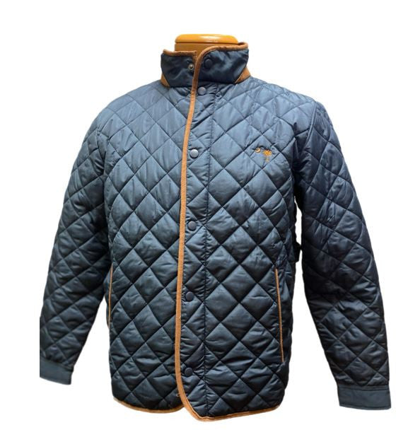 Craig Reagin Quilted Travel Coat: Navy