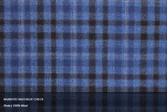Baroni by MaxMan Blue Check Tailored Sport Coat
