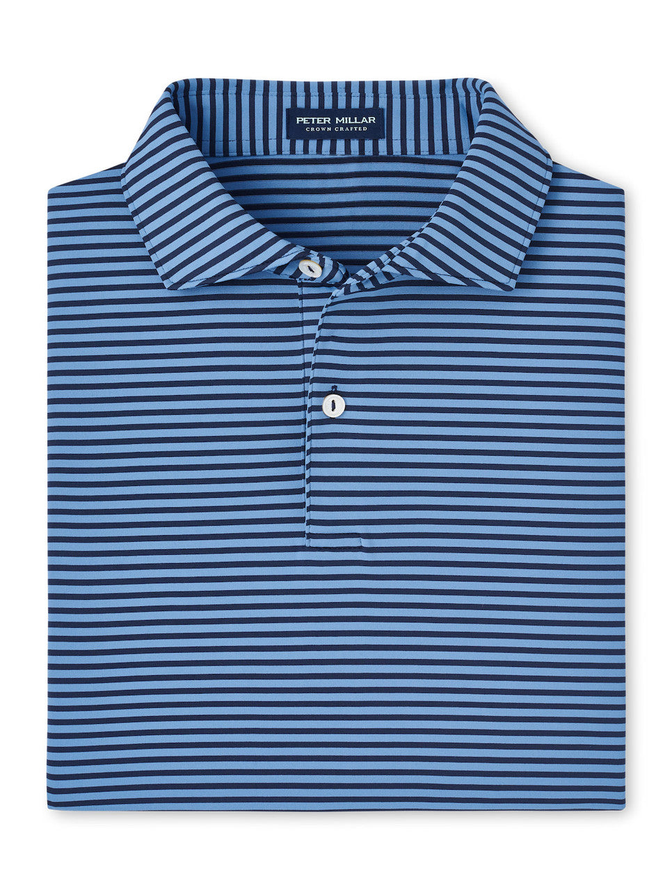 Peter Millar Crown Crafted Sawyer Performance Jersey Polo: Navy