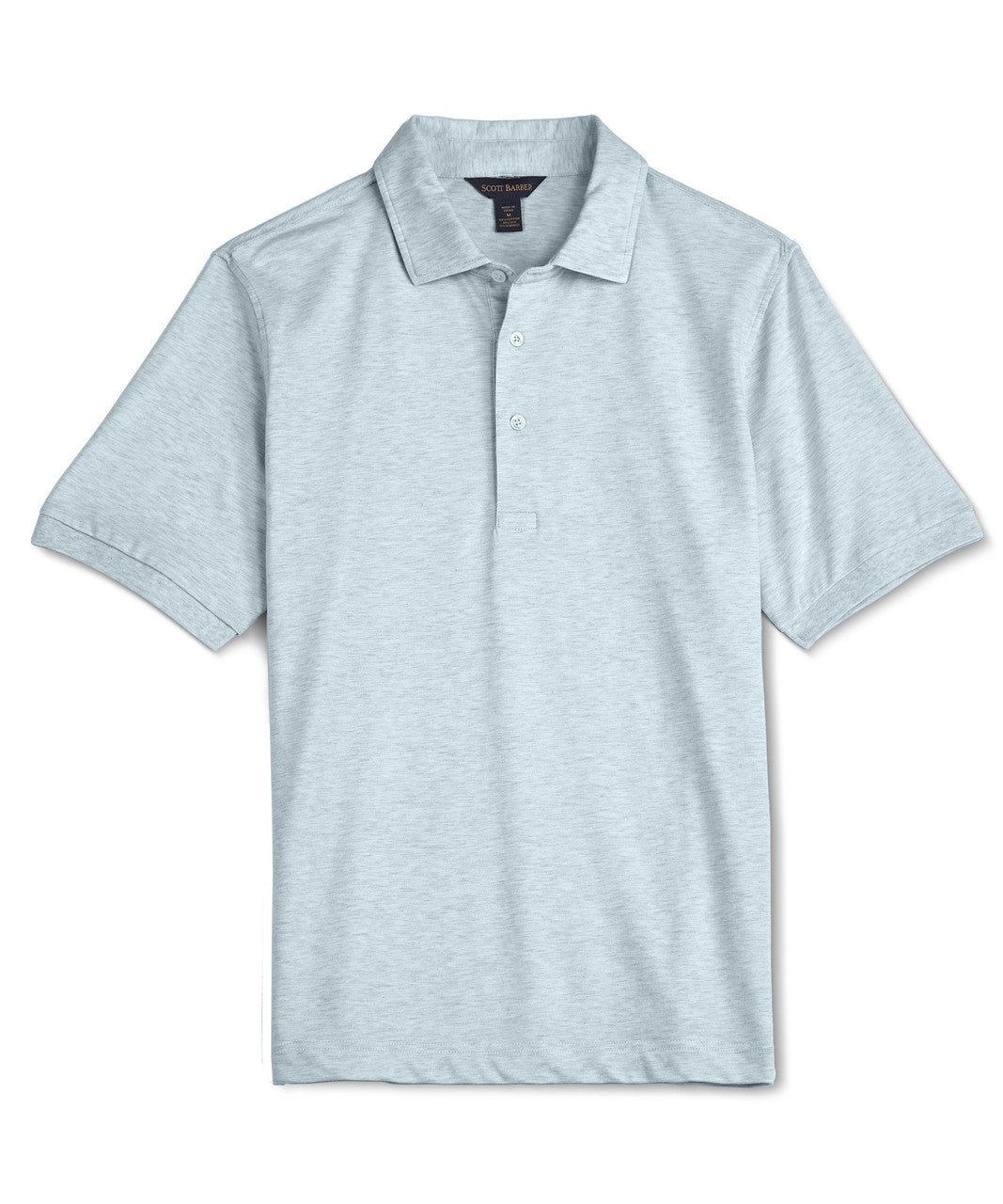 Scott Barber Pima/Silk Pique Polo: Sky