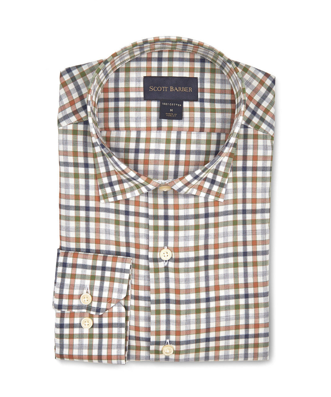 Scott Barber Melange Twill Plaid: Ochre